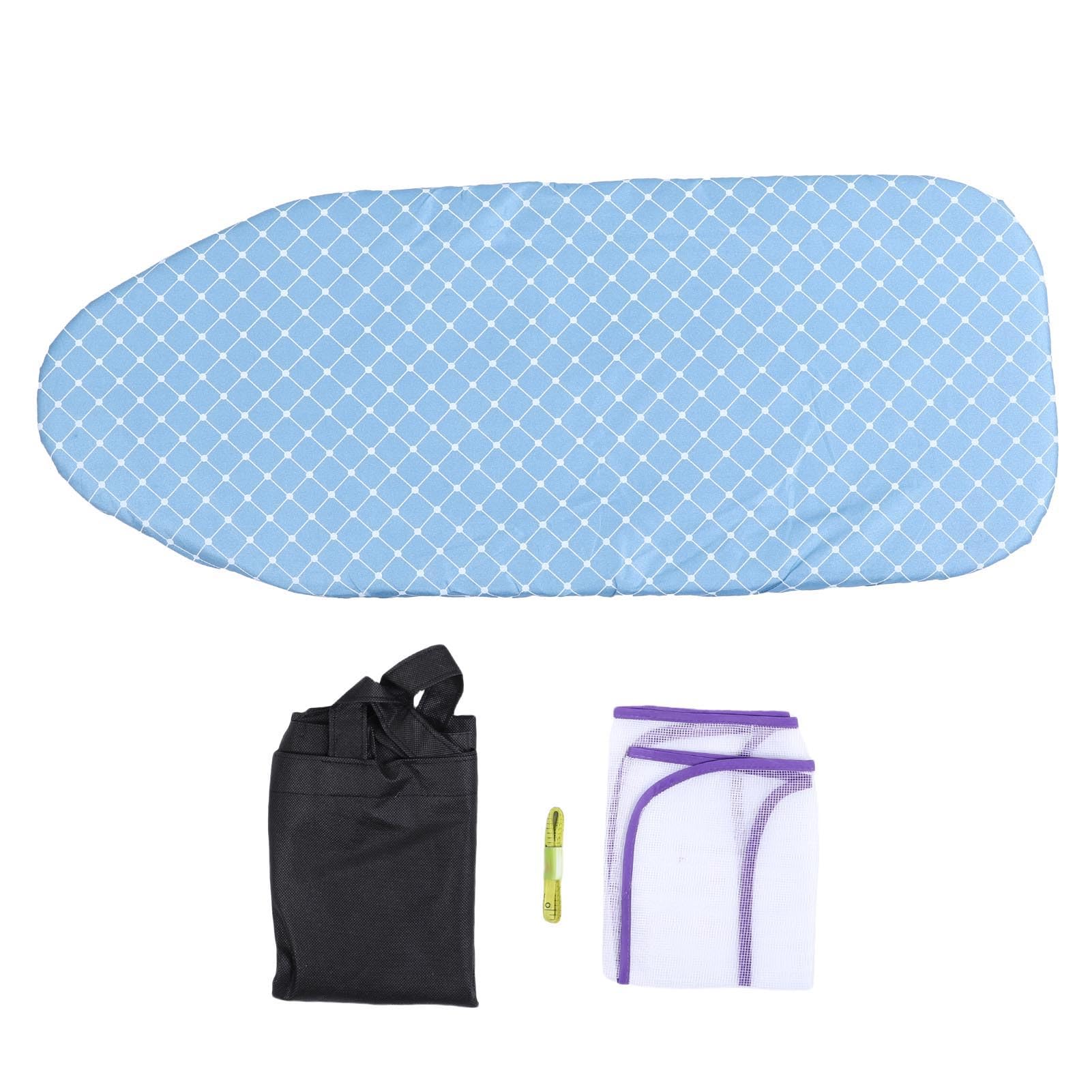 Tabla de planchar de mesa, mini tabla de planchar plegable con cubierta extraíble, resistente al calor, estable, resistente para lavandería, apartamentos, dormitorios, acero
