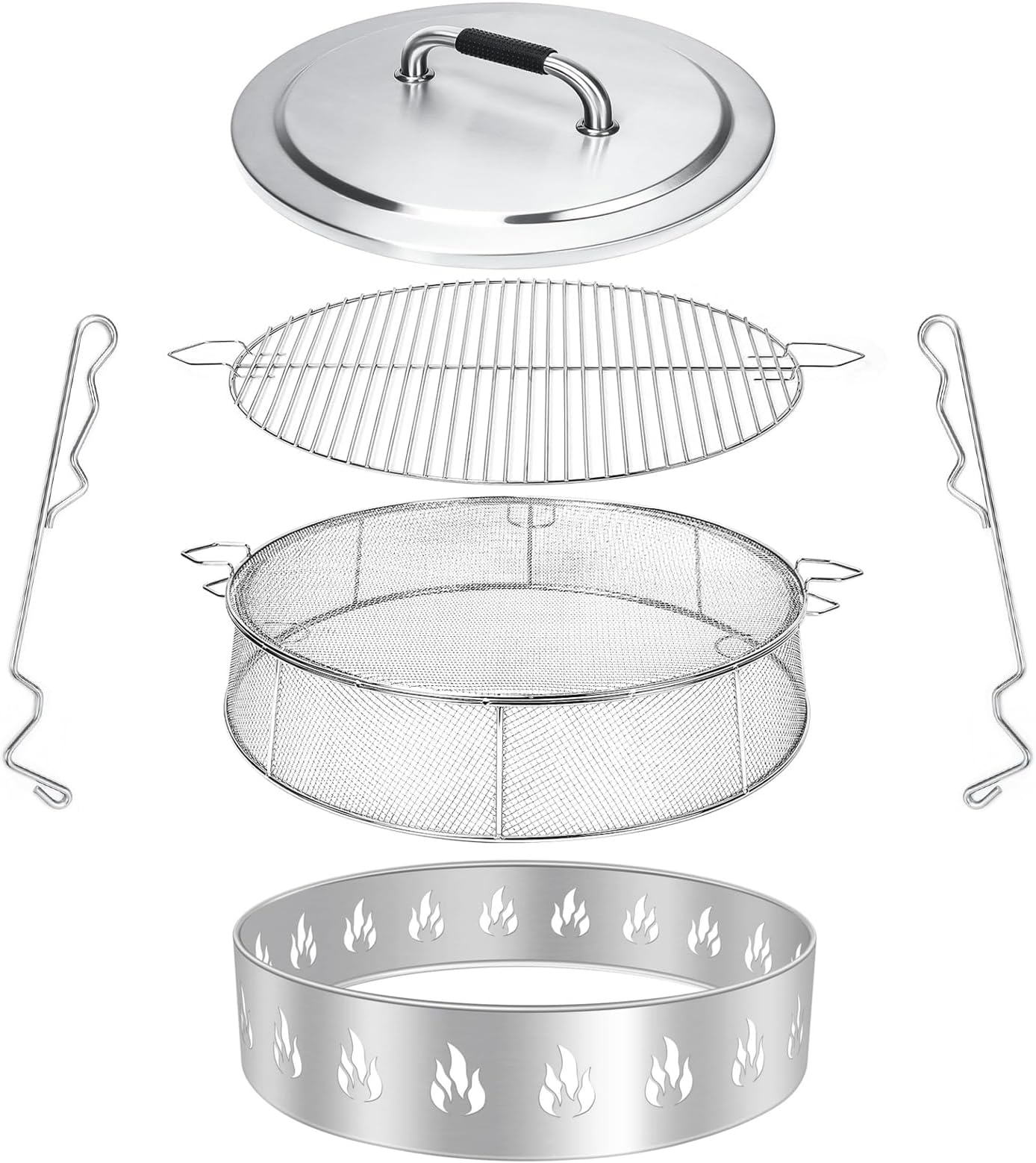 Fire Pit Cooking Grate Accessory for Solo Stove Bonfire 19