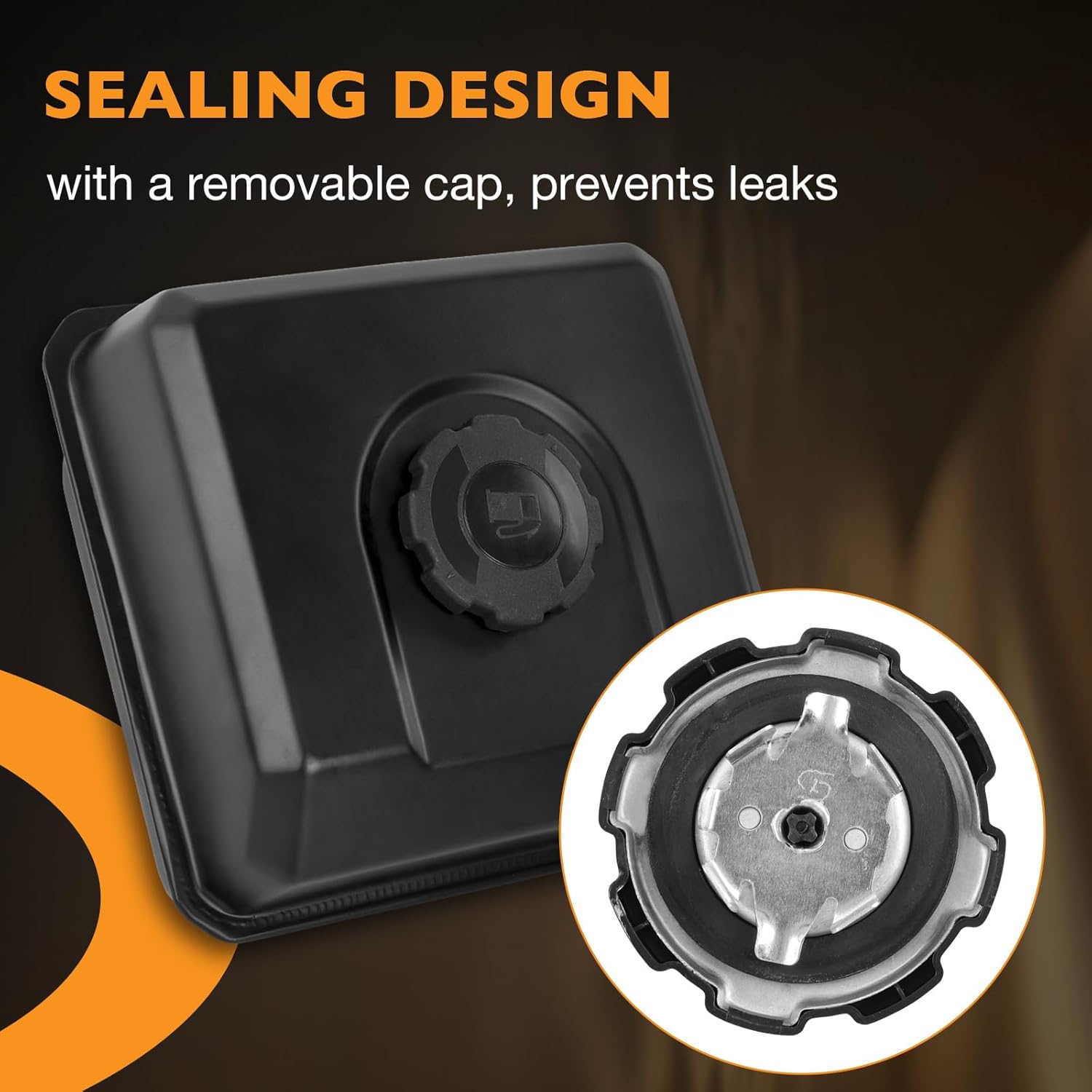 Gas Tank Fuel Tank Compatible with B-riggs and S-tratton CR750 CR950 163CC 208CC 5hp 6.5hp OHV Engine for Toro for Yardmax Chippers, Shredders, and Log Separators