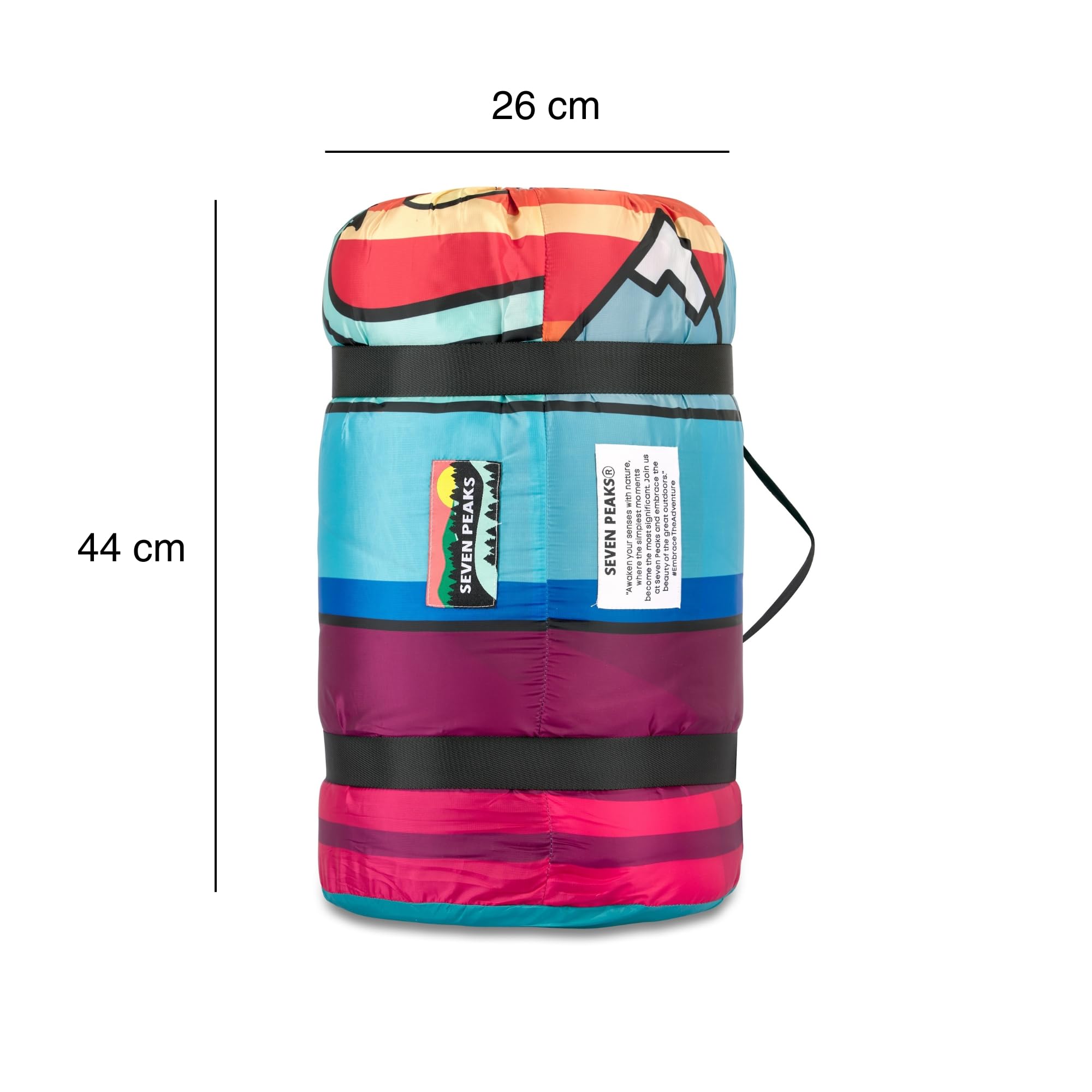 Seven Peaks Manta Edredón de Exterior e Interior - Camping Ligera Suave para la Aventura Impermeable y Resistente a la Arena, Cualquier Sitio Plegable Antimanchas 200X180CM (Van Life, Nylon)