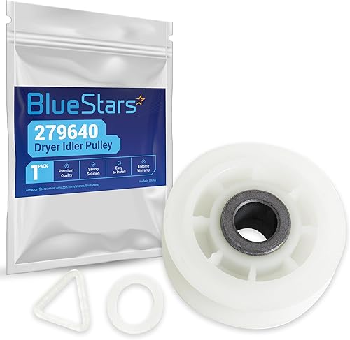 Polea de repuesto para secadora Ultra Durable 279640 de Blue Stars – Ajuste exacto para secadora Whirlpool y Kenmore – Sustituye a 3388672, 697692,