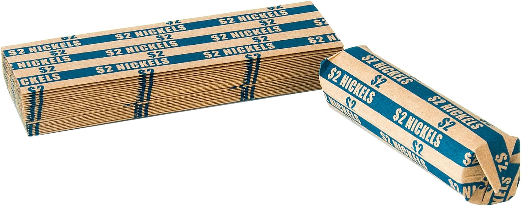 CoinTainer 30001 Flat Coin Wrappers, Pennies, 50, 1000