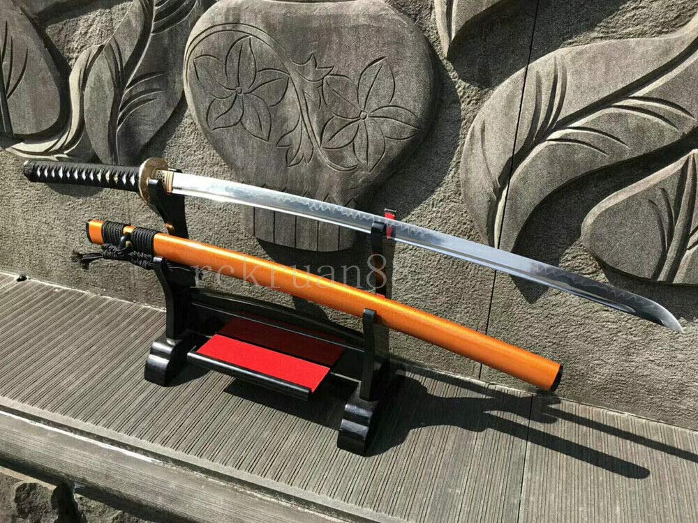 YL Sword Hand Forged Clay Tempered Katana Full Tang Japanese Samurai Sword