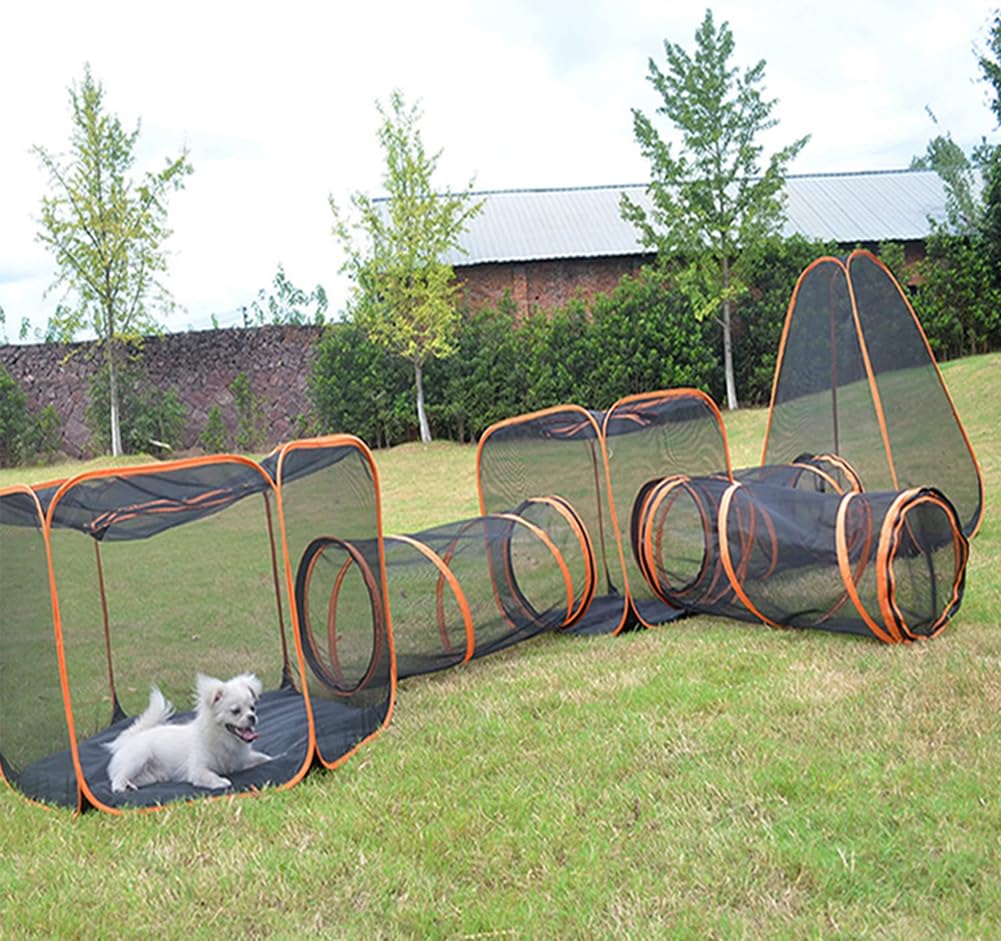 Kattentent Outdoor, Draagbare Pop-Up Hondentent Huisdier Behuizing Tent Indoor Box met Draagtas, Opvouwbare Kennel Puppy Huis Kat Speelhuis voor Huisdieren Honden Buiten Camping
