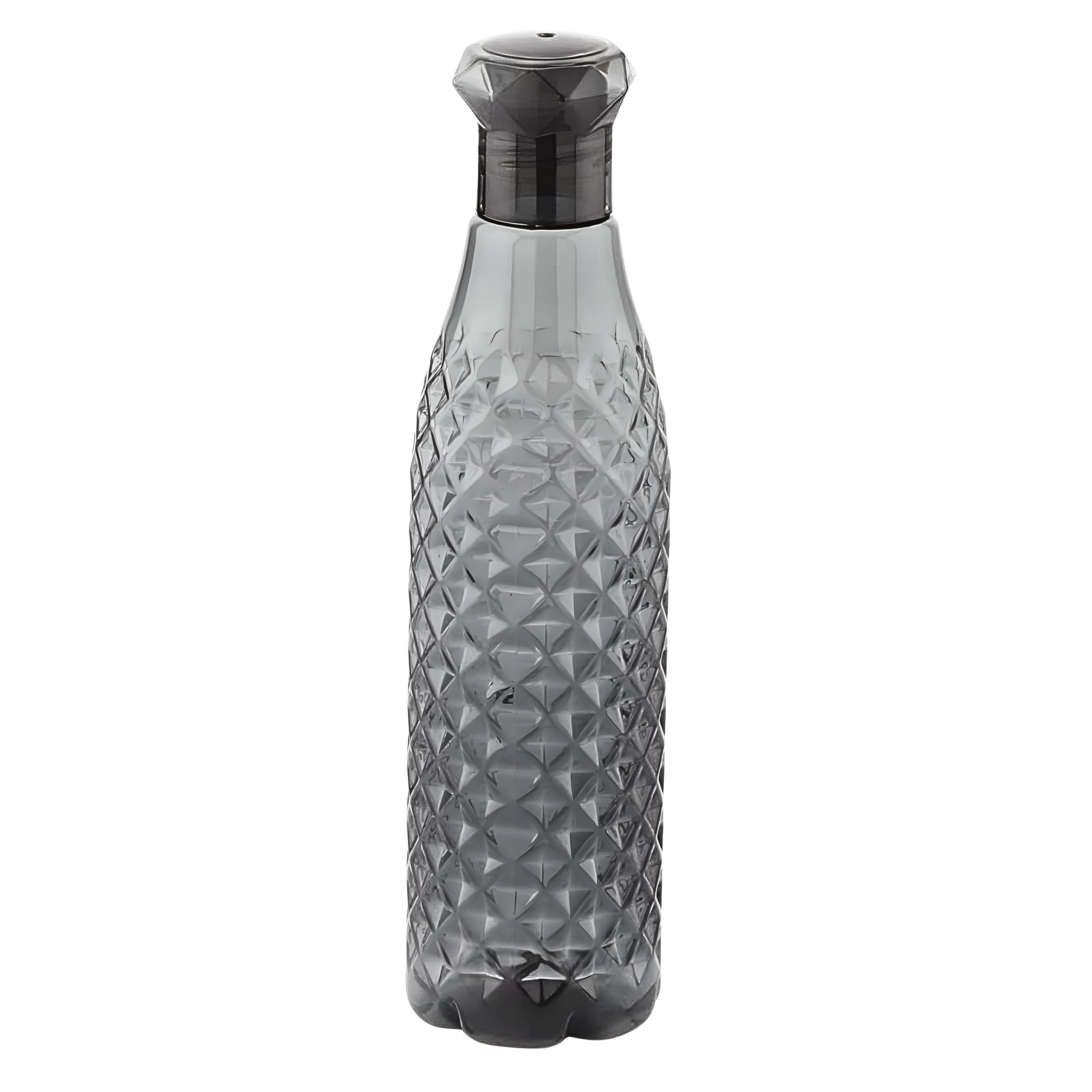 Diamond Crystal Design Latest Water Bottle for Fridge, for Home Office Gym School Boy & Girl, Unbreakable 1000 ml Bottle (Pack of 1, Black, Plastic)