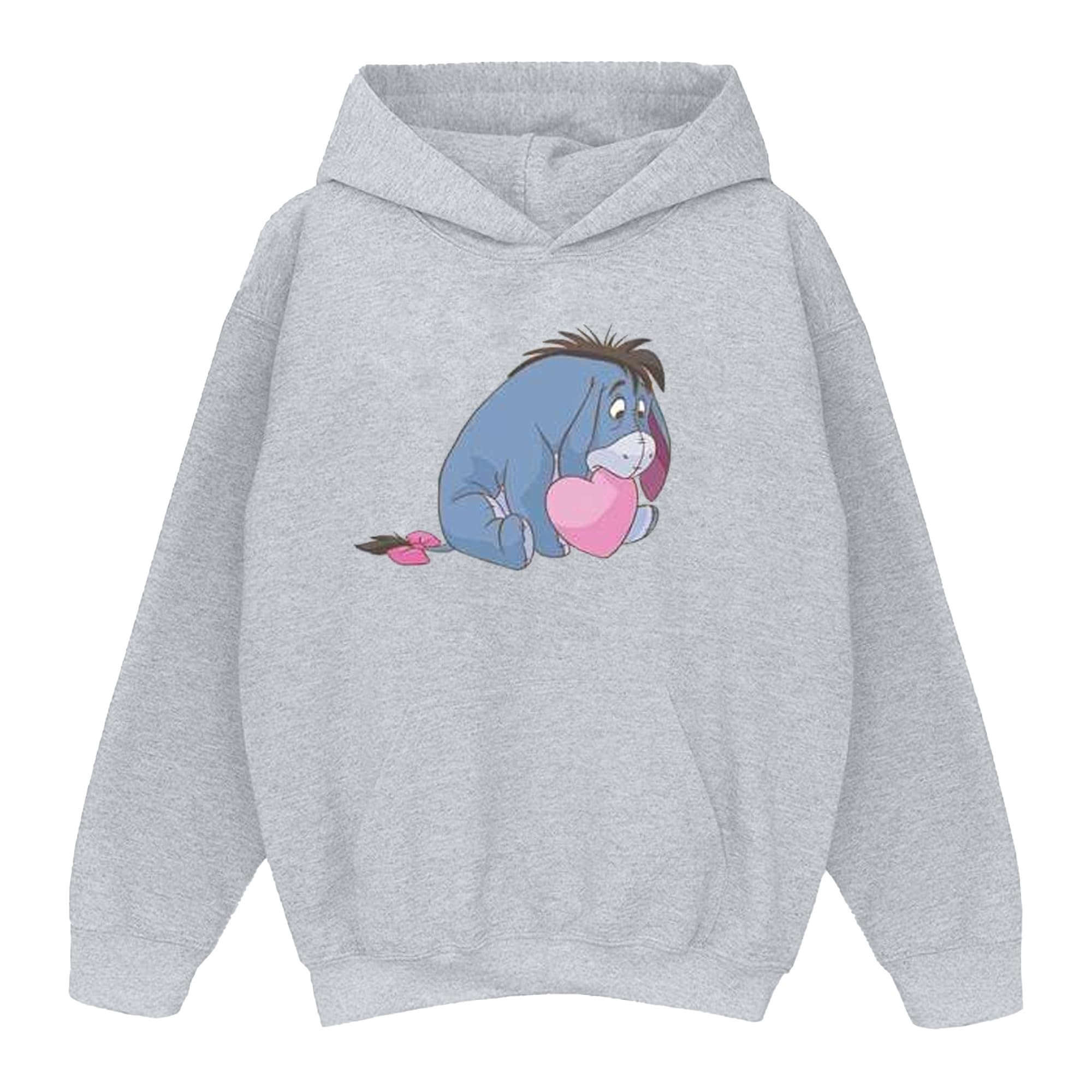 Disney Women's Grey Winnie The Pooh Eeyore Mouth Hoodie In | Size: Large