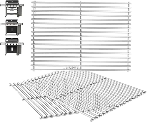 66089 Genesis II GS4 Rejillas de parrilla para Weber 4 quemadores Genesis 2 GS4 Piezas de parrilla de repuesto Weber Genesis II/II LX 400 SER GBS II