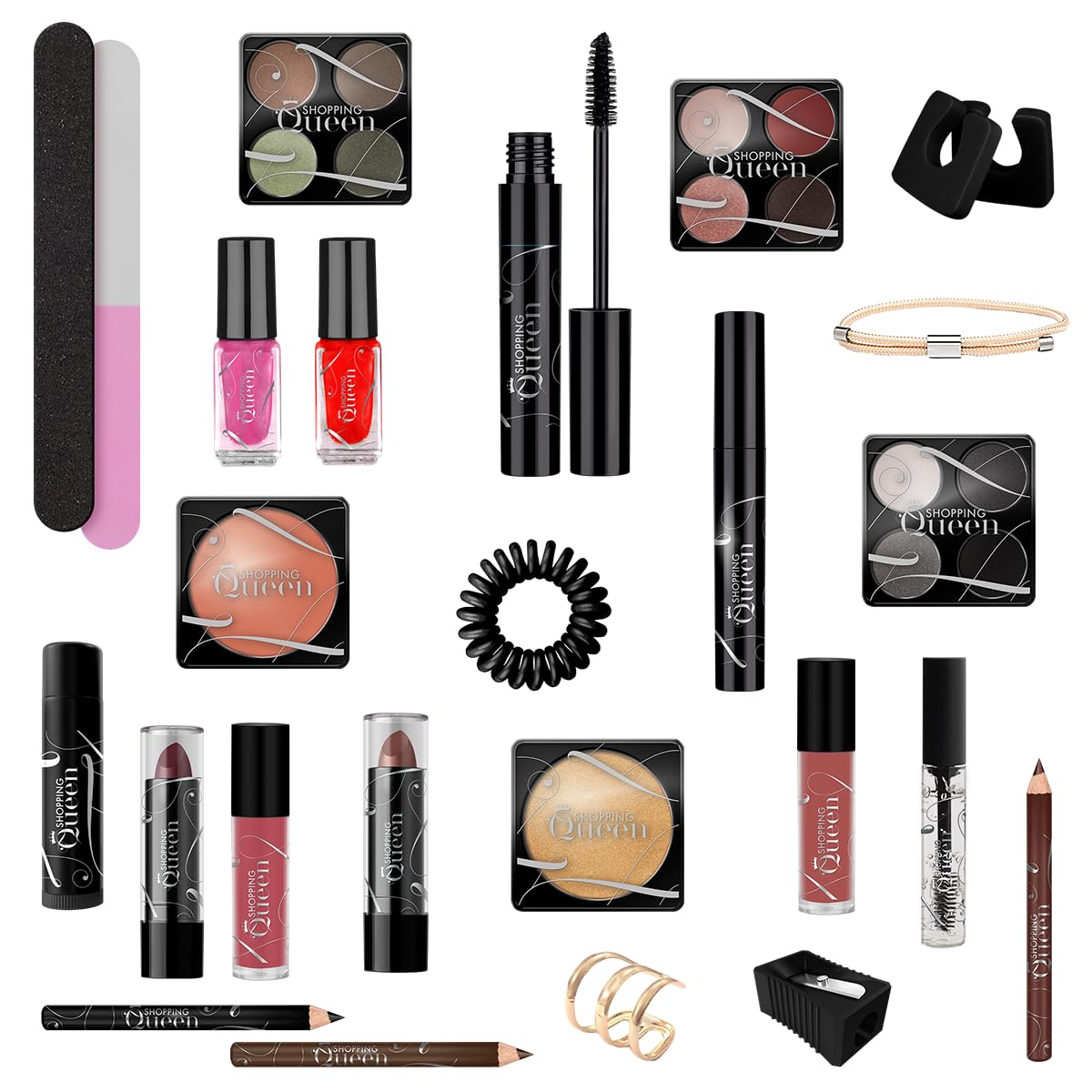 Shopping Queen Beauty-Adventskalender, Catwalk Stars Edition, 24 Kosmetik- und Accessoire-Überraschungen, Weihnachtskalender