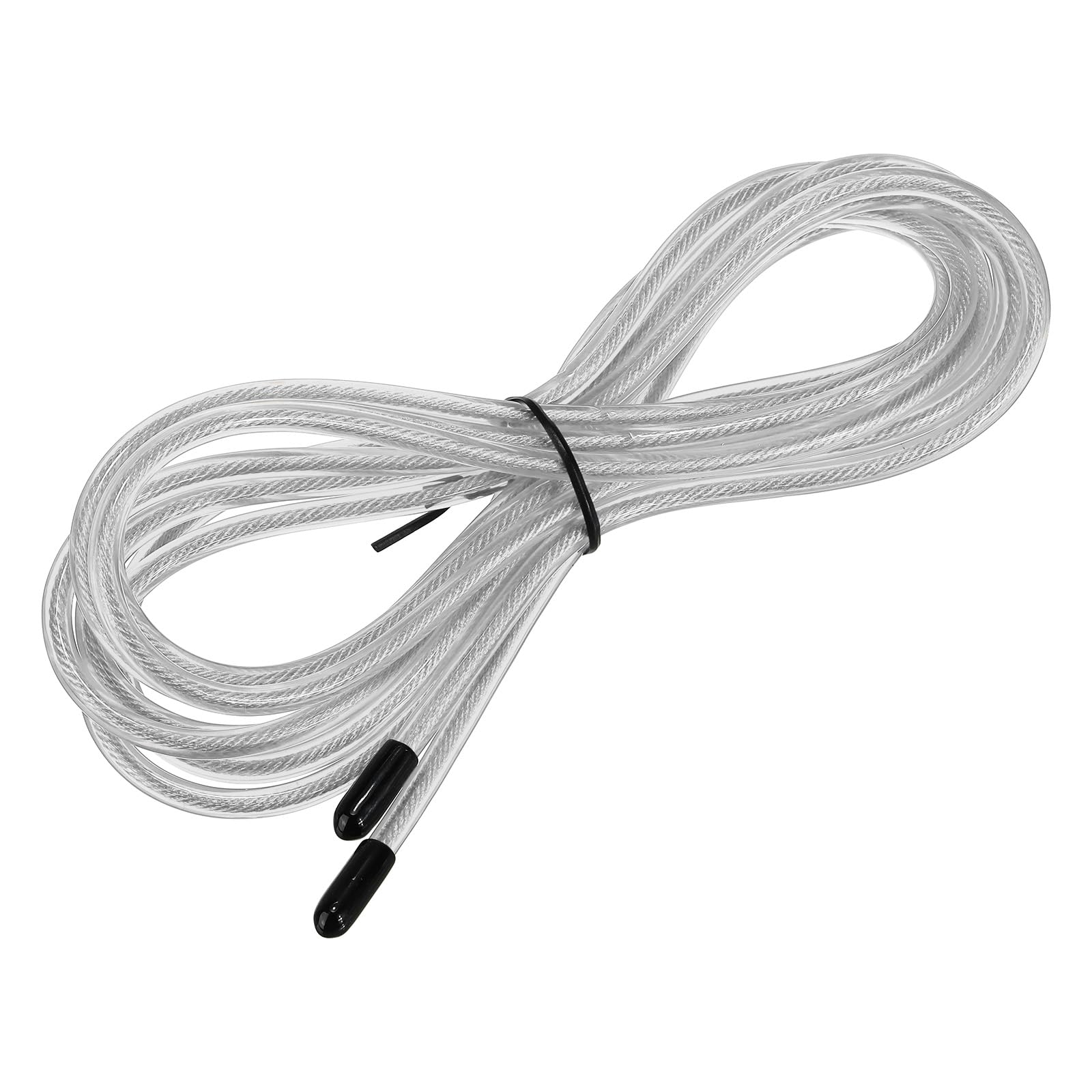 PATIKIL 10Ft Speed Jump Rope Replacement Cable, 4.5mm Professional Skipping Rope Replacement for High-Speed Jump Ropes, Silver Tone - Image 3