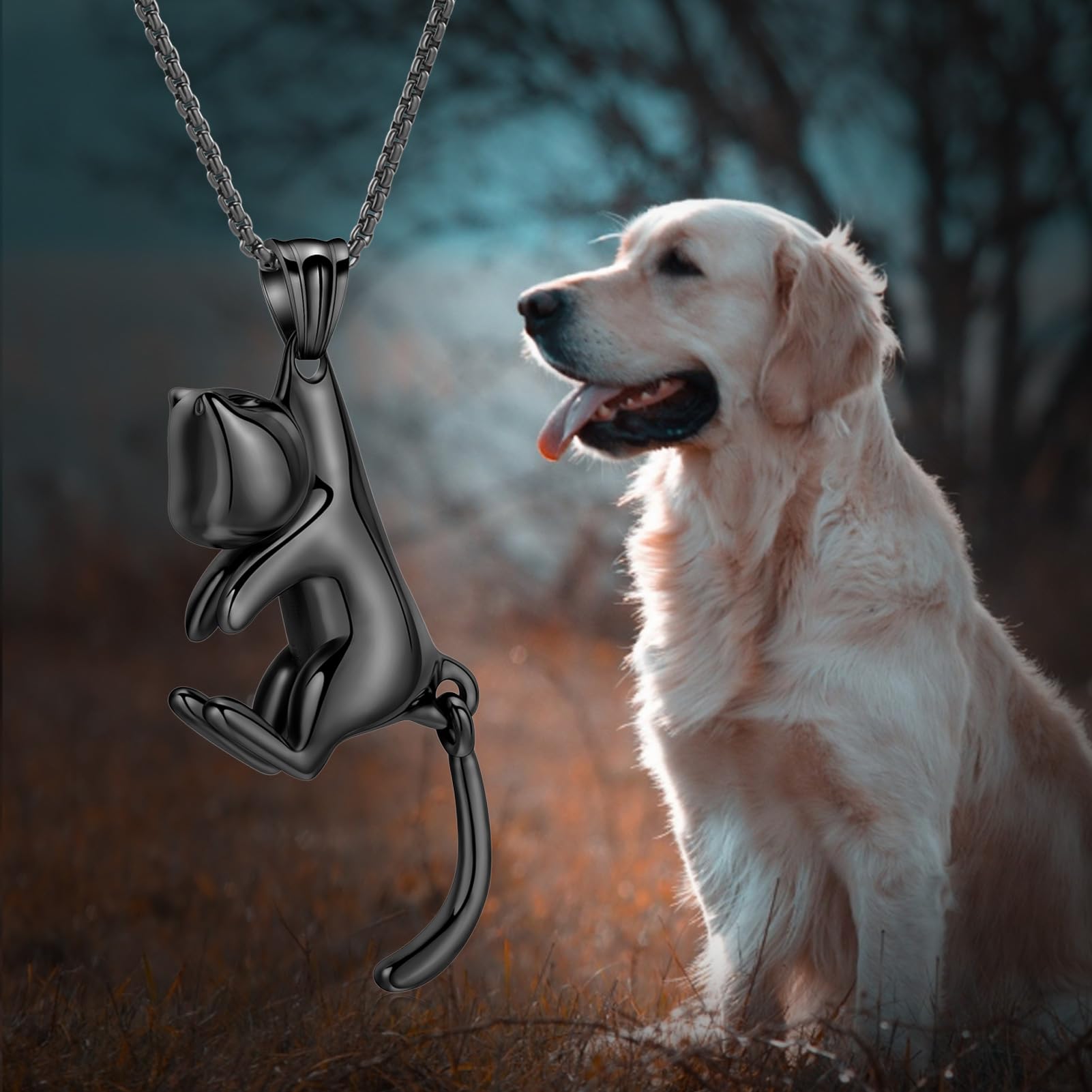 Haustier Kremation Schmuck für Asche Memorial Asche Schmuck Keepsake Katze Urne Anhänger für Tier Asche Halskette