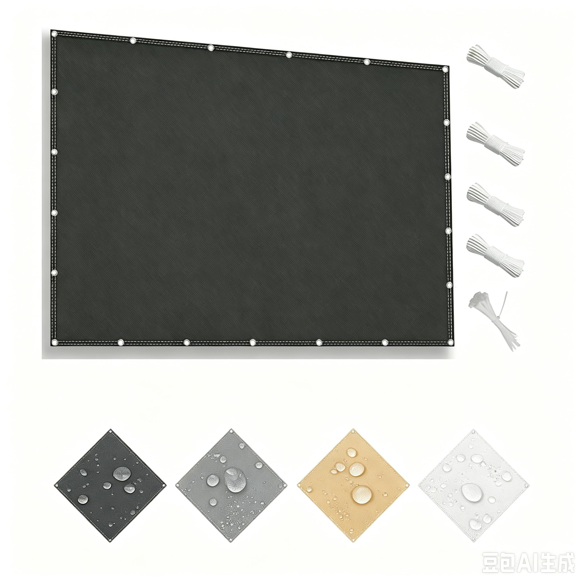 Transforma tu terraza y jardín con este toldo impermeable gris oscuro