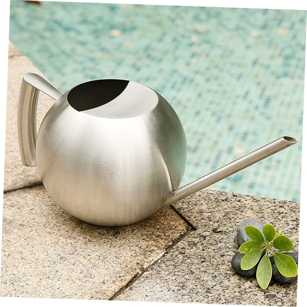 TOYANDONA 1 Pieza Regadera de Jardín Inoxidable para Plantas Suculentas y Riego Interior Diseño Ergonómico y Resistente para Práctico