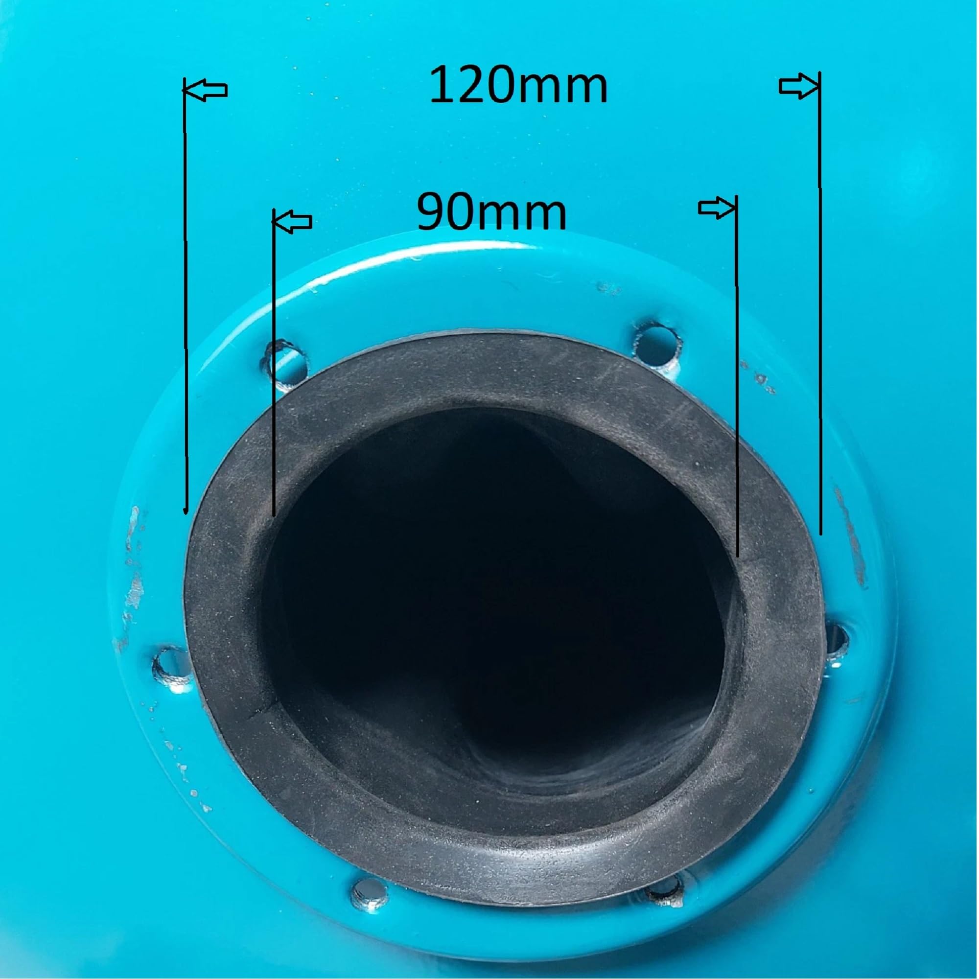 Ersatzteil EPDM Membrane Membran für Druckkessel, Ausdehnungsgefäß, Hauswasserwerk 20-24L, 35-50L, 80-100L (20-24L)