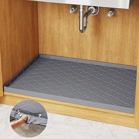 Under Sink Mat, 22' x 19', Non-Slip Waterproof Matting