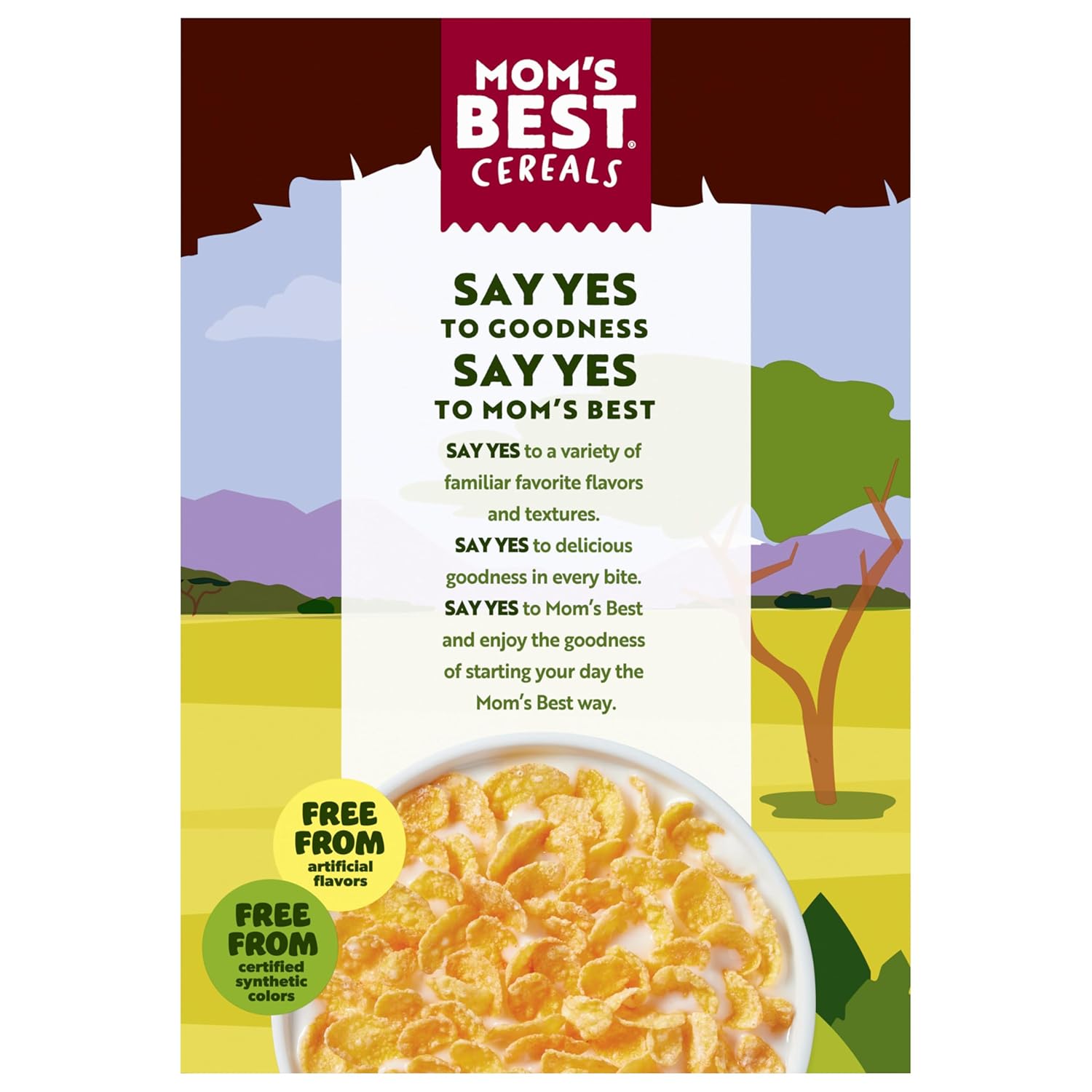 Mom's Best Frosted Flakes Cereal, No High-Fructose Corn Syrup, No Artificial Flavors or Preservatives, Kosher Dairy, 13.5 OZ Box (Pack of 10)