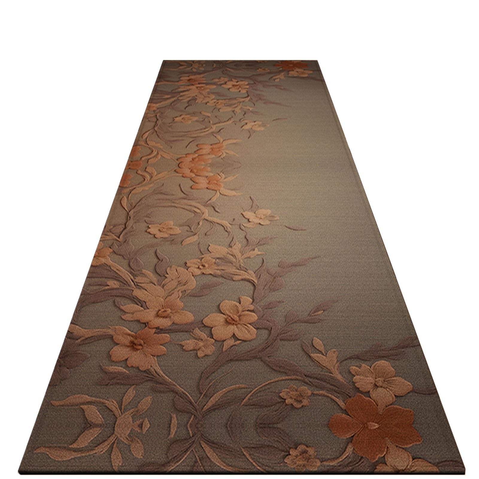 Tapis de couloir antidérapant vintage et tapis étroit lavable pour cuisine