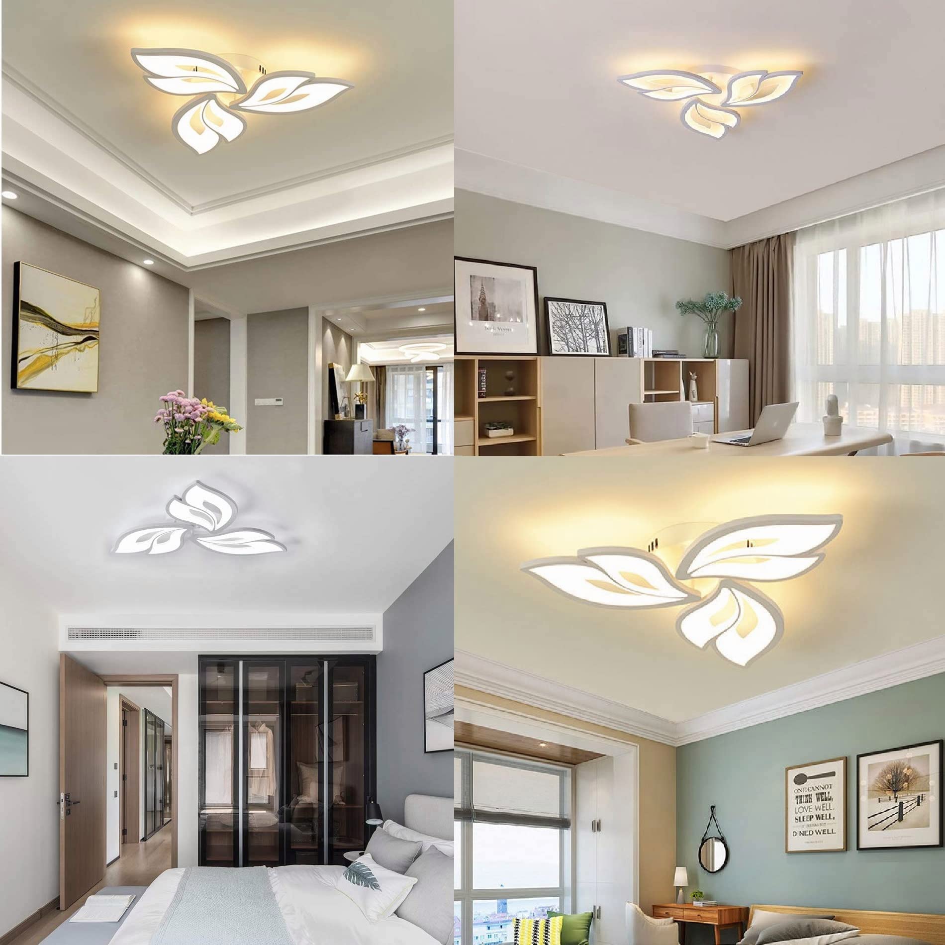 ULTRASLIM LED DECKENLAMPE DECKENLEUCHTE DIMMBAR MIT FB WOHNZIMMER