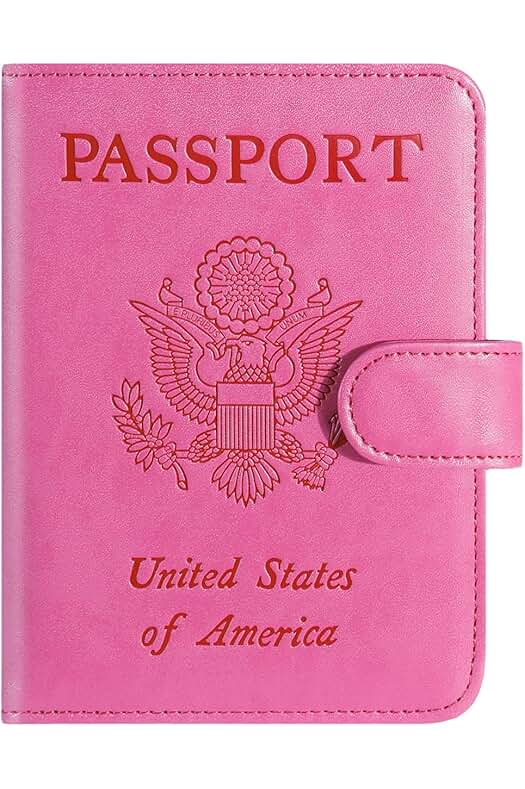 PASCACOO Passport Holder Cover Wallet RFID Blocking Leather...