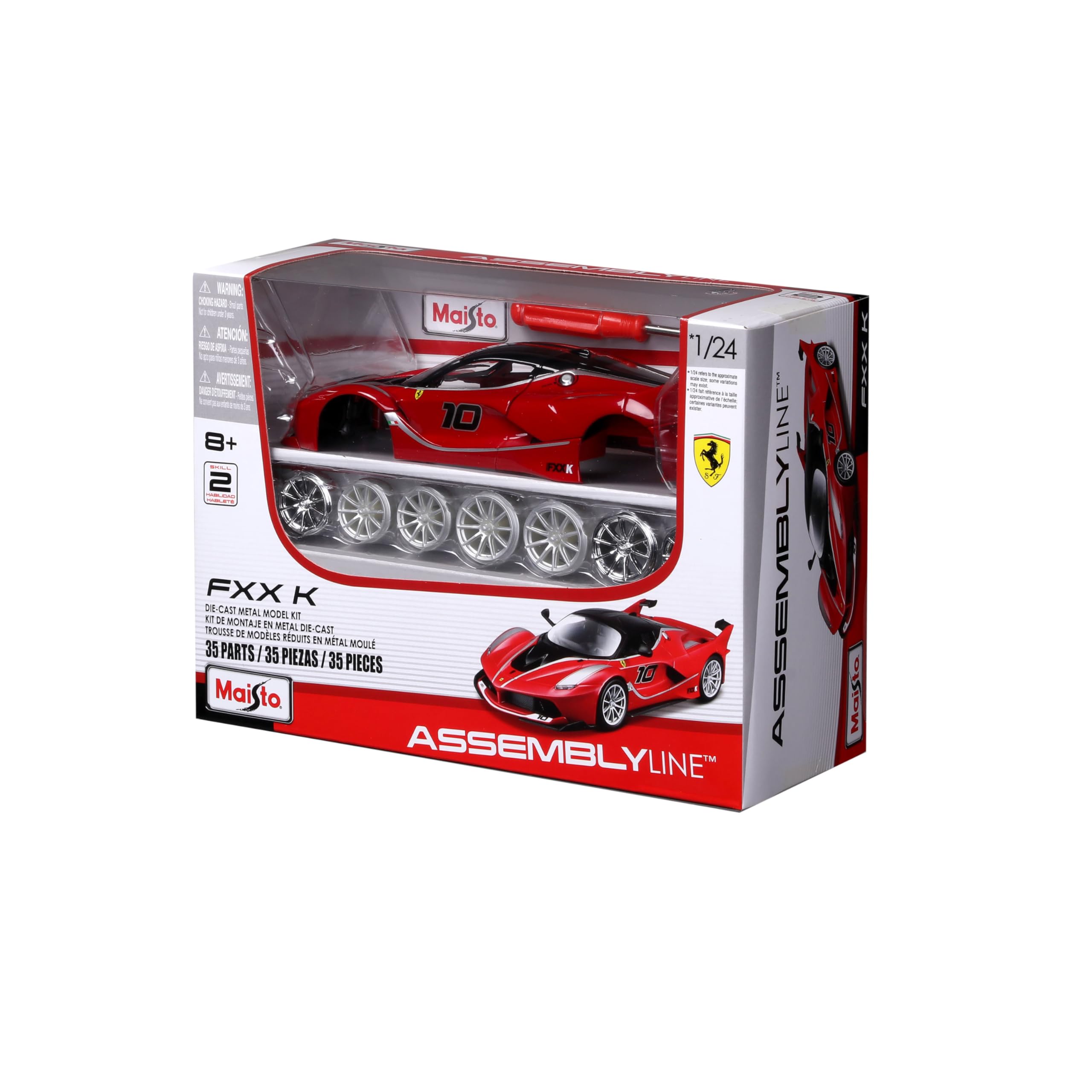 Amazon.com: 1: 24 Al Ferrari Fxx-K (Colors May Vary) : Toys & Games