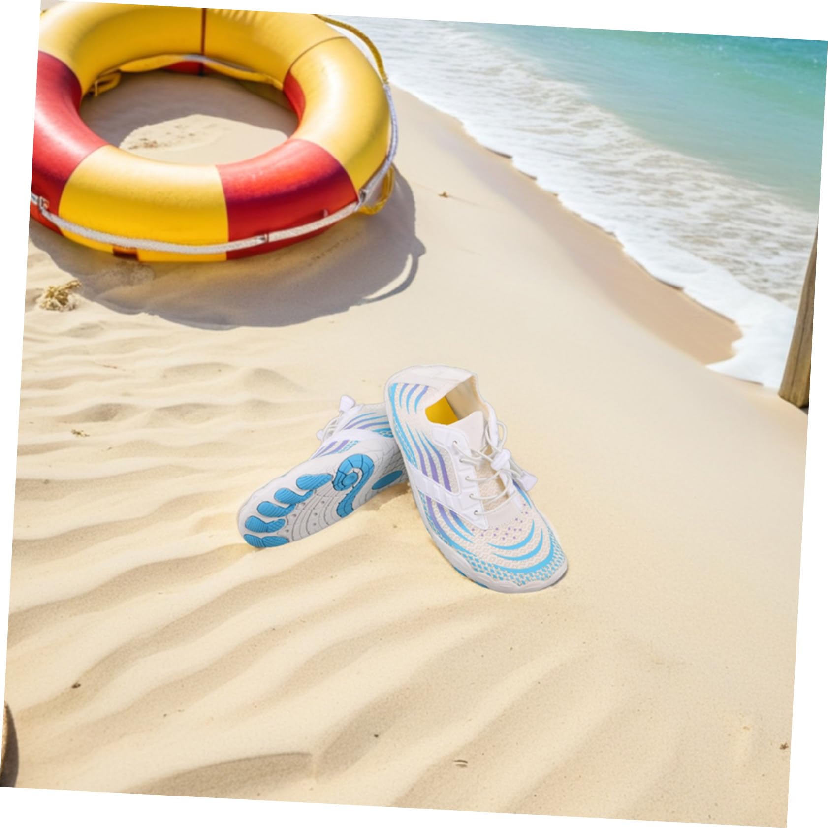 Aqua Shoes for Women Atmosfera Estiva in Gomma Mesh Size 41 1 Paio | Aderenza Forte e Trazione Migliorata, per Piscine e Snorkeling, Calzata Leggera Barefoot