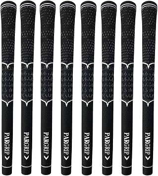 Players Multi-Cord Golf Grips - 3 Textured Surfaces, Anti-Slip for All Weather Performance 8 Pack Golf Grip Set