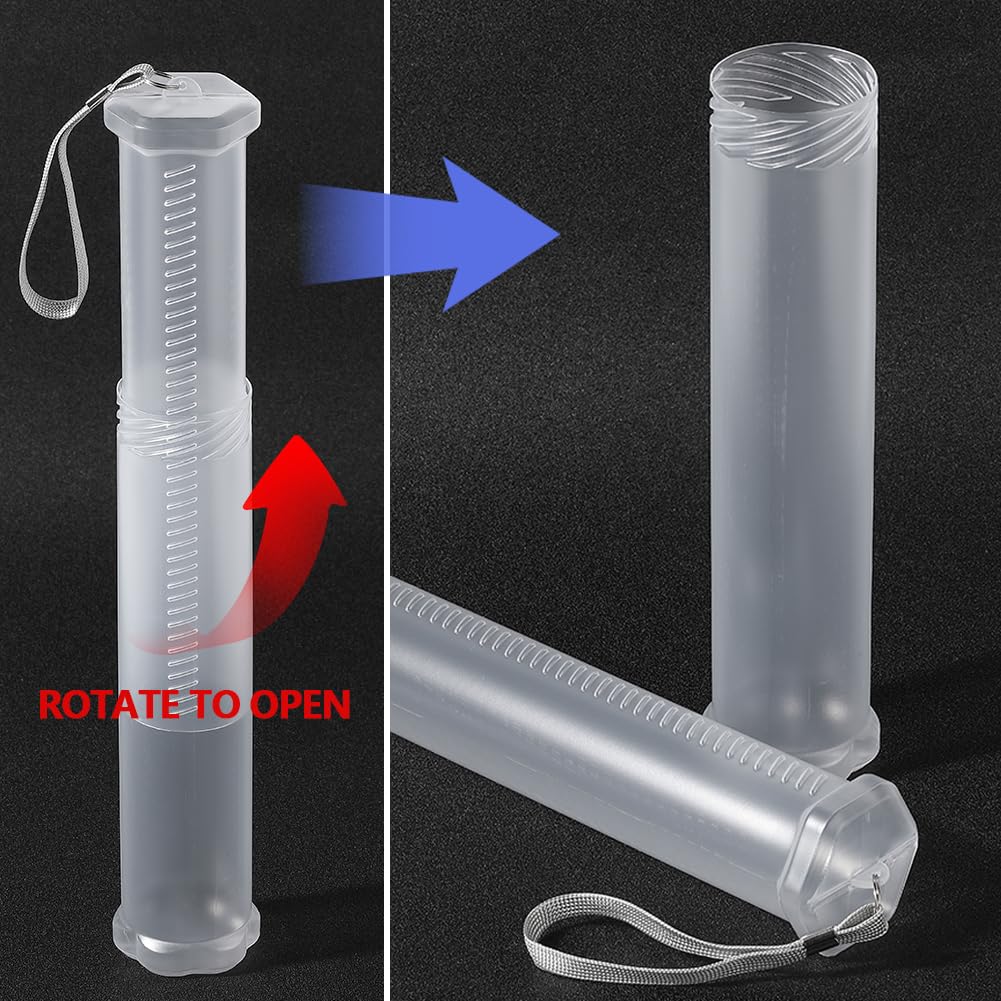 Daler-Rowney Tube de rangement extensible en plastique transparent pour pinceaux Idéal pour les artistes professionnels