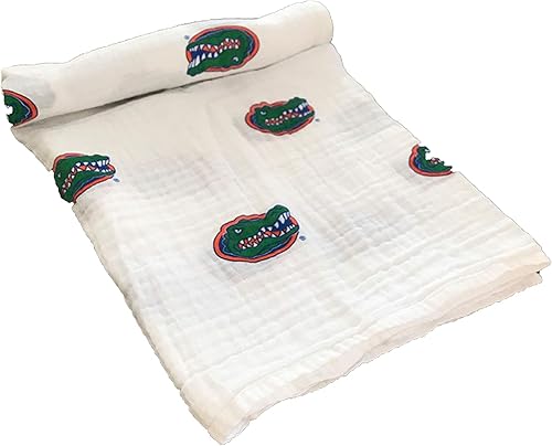 Miniatura 2 de Three Little Anchors Manta de muselina de la Universidad de Florida de 47 x 47 pulgadas