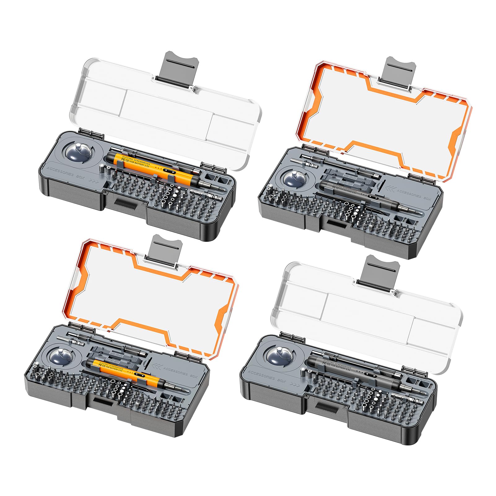 Juego de Destornilladores Eléctricos Recargables Kit de (L)