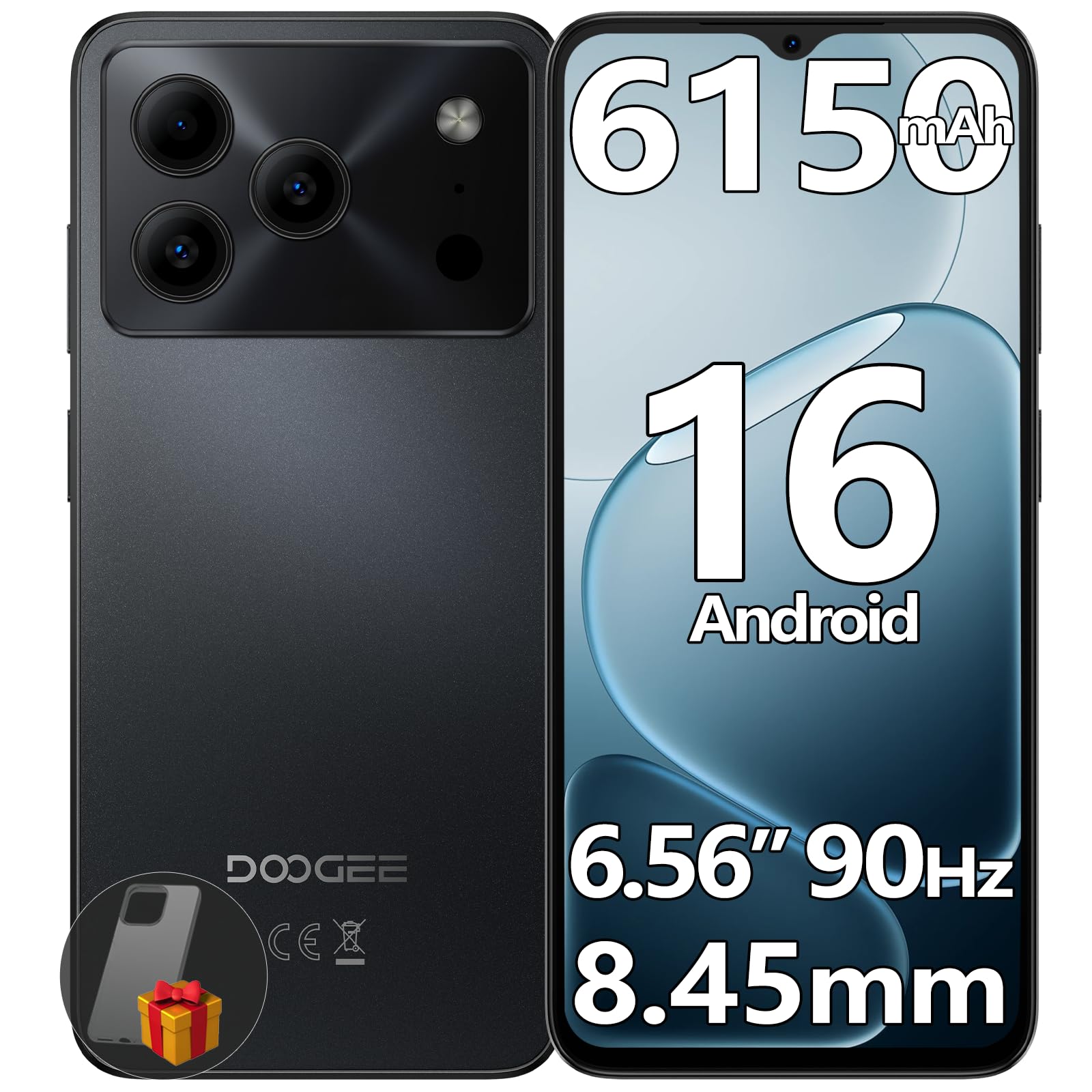 Android16 SIMフリー スマホ 6.56インチ 90Hz 5000万画 Amazon | 【最新 Android 16 スマホ】 DOOGEE N56 Android16 SIMフリー