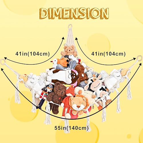 Miniatura 5 de Hautton Paquete de rompecabezas para colorear 3D con red de hamaca de animales de peluche