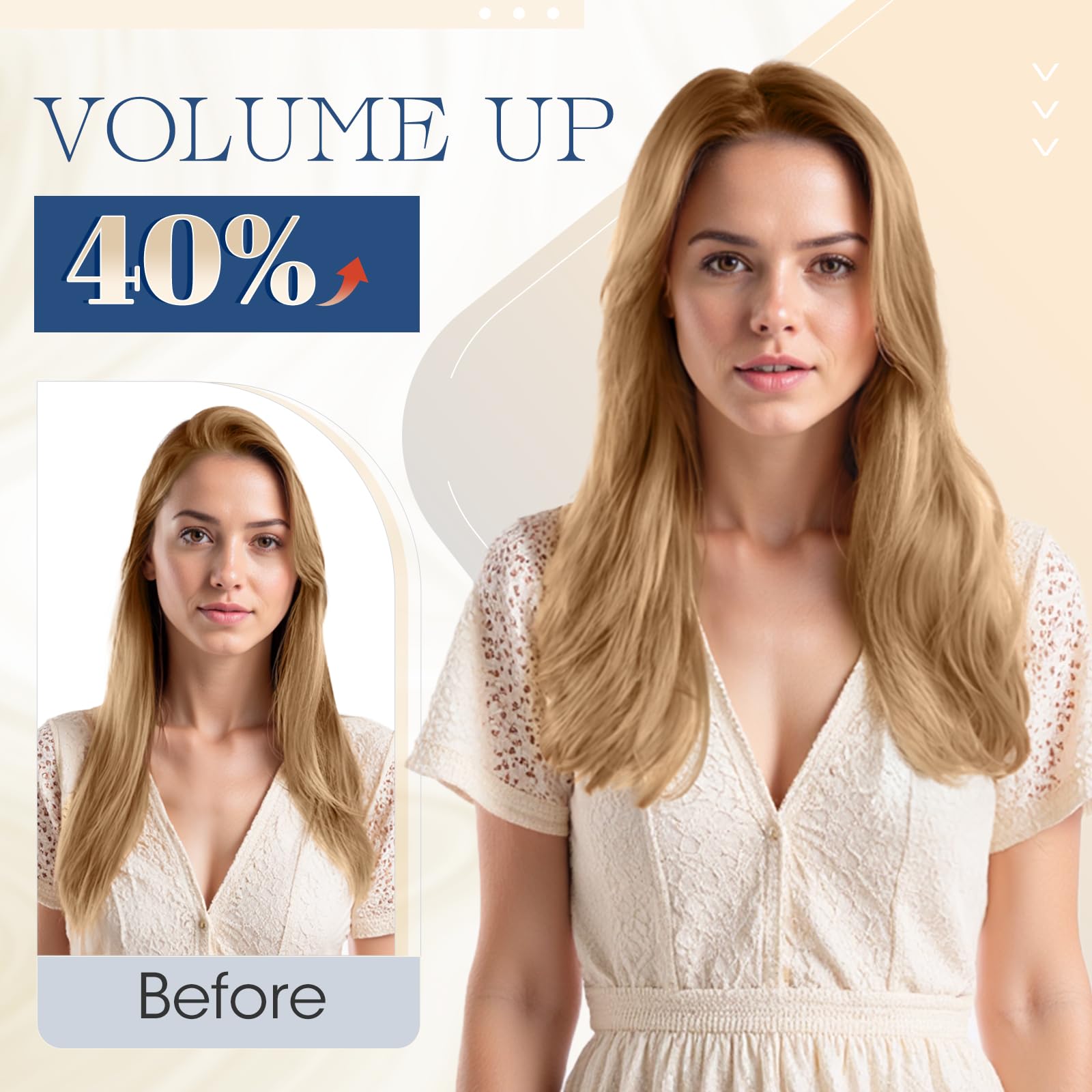 Elailite Extensiones Queratina Pelo Natural 100 Mechas 100% Cabello Humano sin Clip U Tip Keratina 45cm (50g) #27 Rubio Oscuro