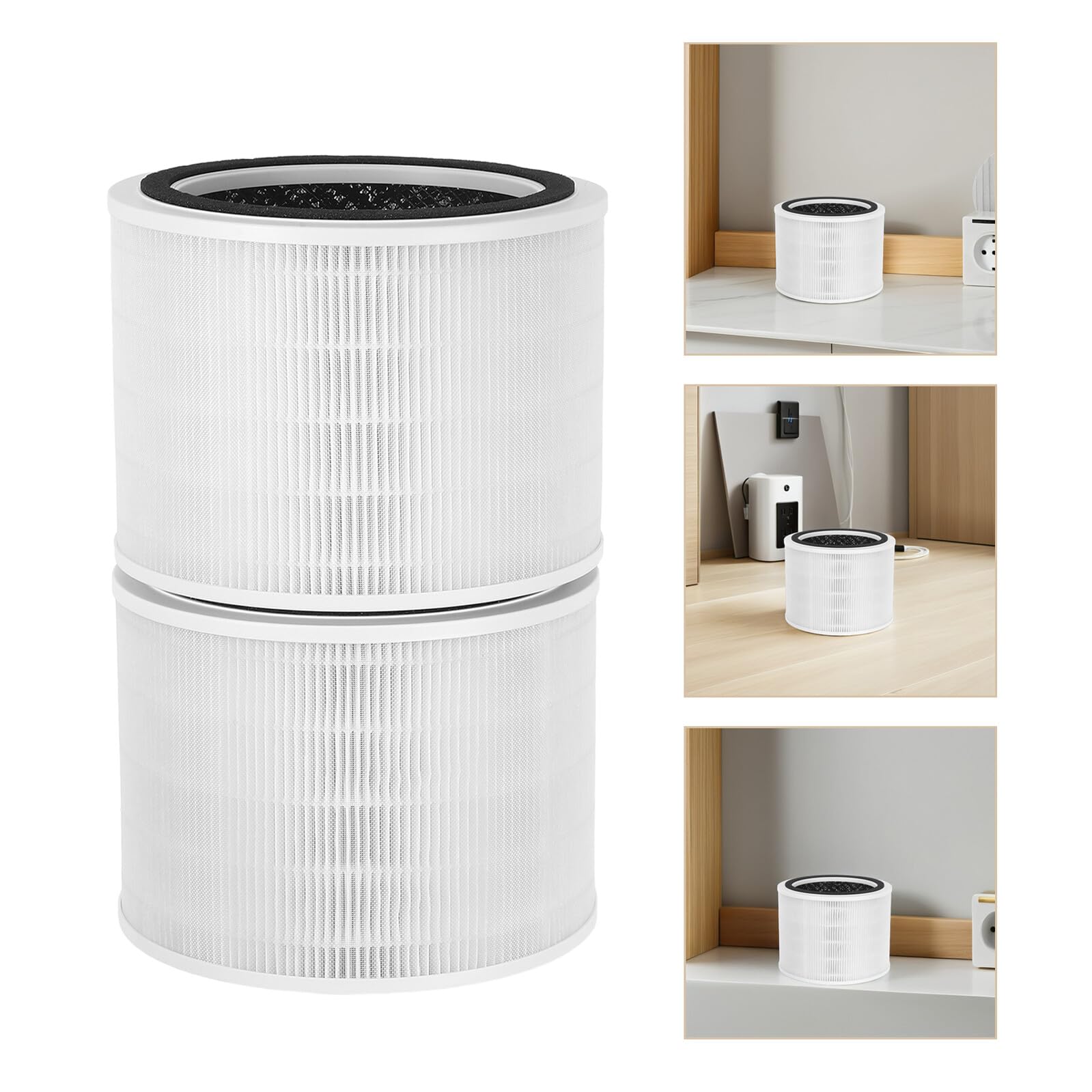 DECHOUS Filtri di Ricambio H13 per Purificatore 200S Set 2 Pezzi con Filtro Hepa e Carbone Attivo Accessori per Purificatori Aria Domestici e Uffici Sostituzione Semplice e Filtrazione