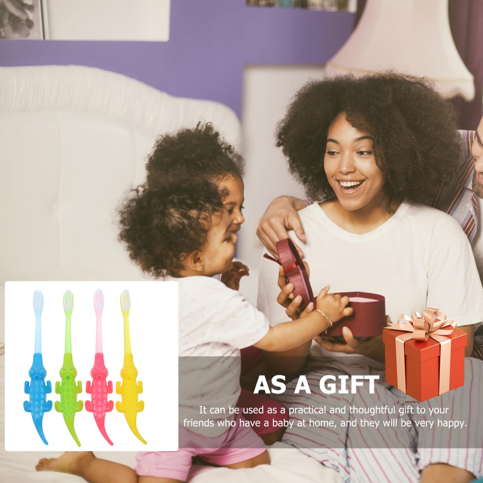 Healeved 3 Set Adorabili Spazzolini Da Denti Per Ragazzi E Ragazze Setole Morbide 3-12 Anni Igiene Orale Per Bambini Set Di Denti Da Cartone Animato 8 Pezzi * 3