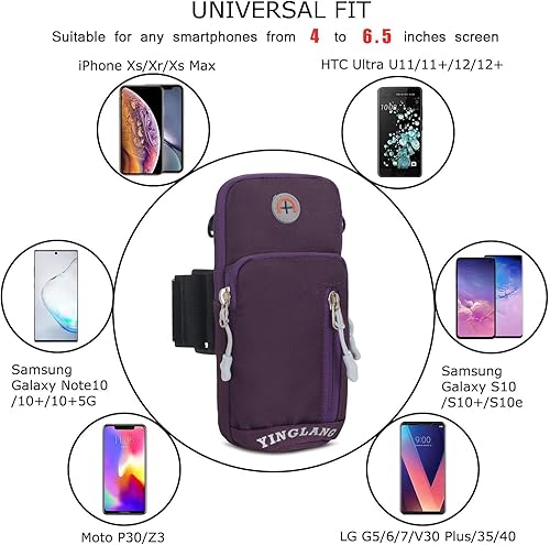 Miniatura 5 de Brazalete deportivo para correr, bolsa cruzada para teléfono celular, bolsa para cinturón para Samsung Galaxy A15 A25 A35 A55 A04e A03s A13 iPhone