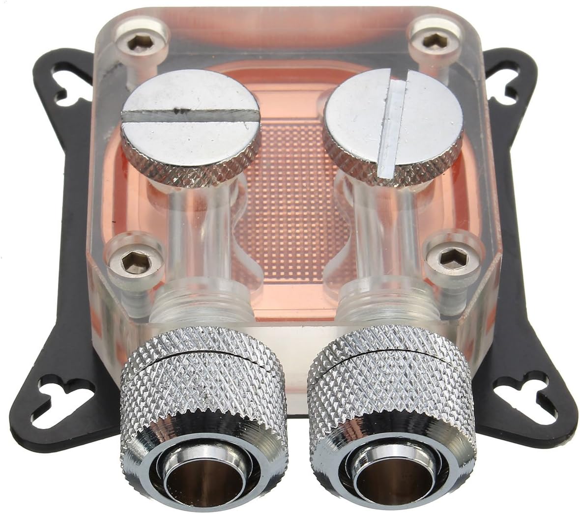 PC GPU Water Cooling Block Copper 4 Hole Compression Fitting Liquid Cooler W41