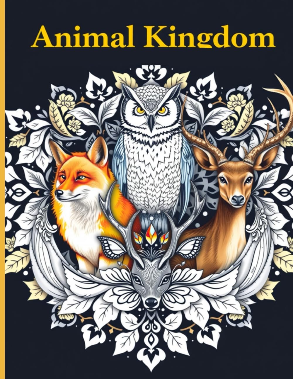 Animal Kingdom Coloring Book: Relax and Unwind with Nature’s Most Beautiful Creatures
