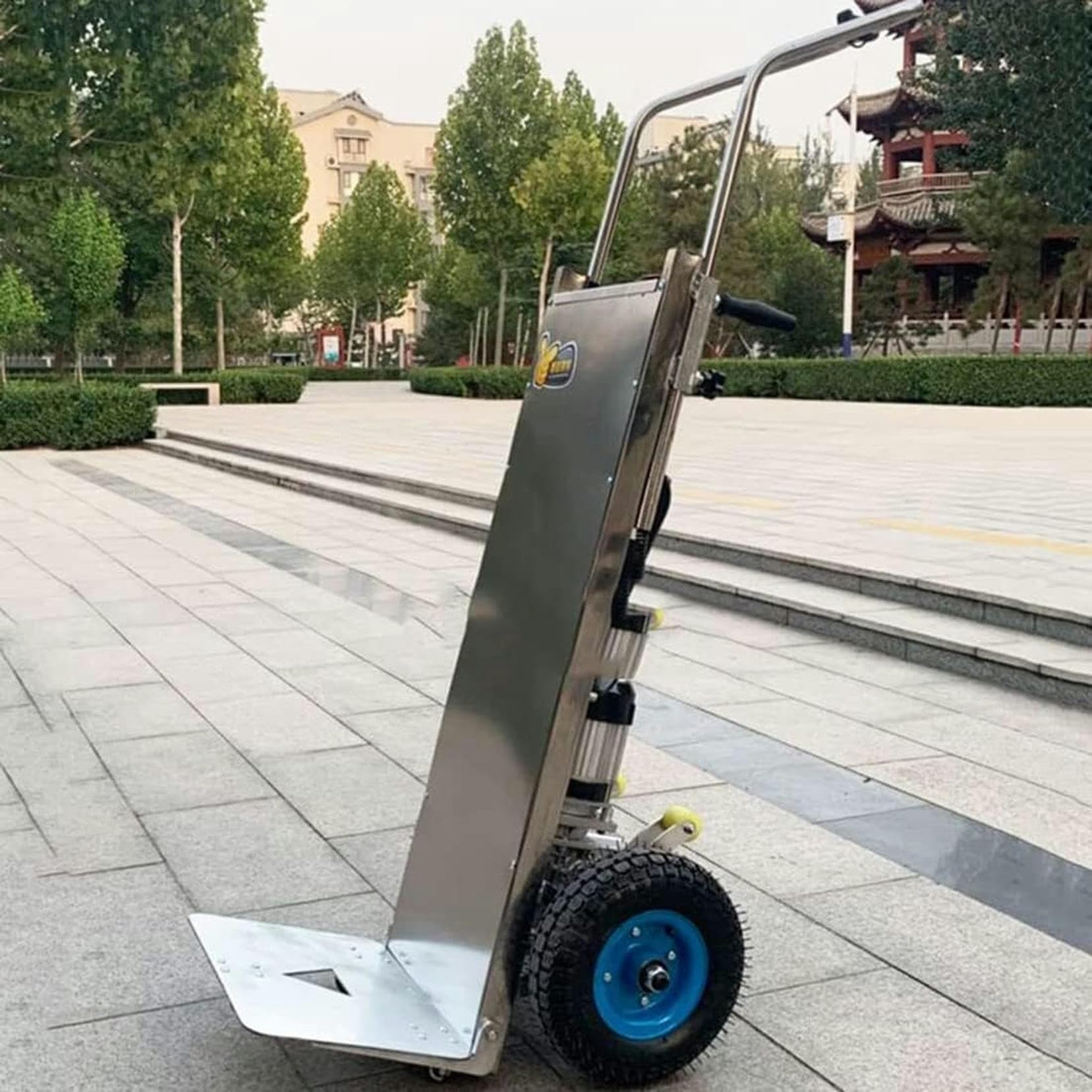 Carrello Elettrico a Mano saliscale Elettrico Carrello Elettrico per Scale, Carrello Elettrico per lavori Pesanti Che Fa Risparmiare Fatica e Sale e scende Le Scale con Un carico di 200 kg~/