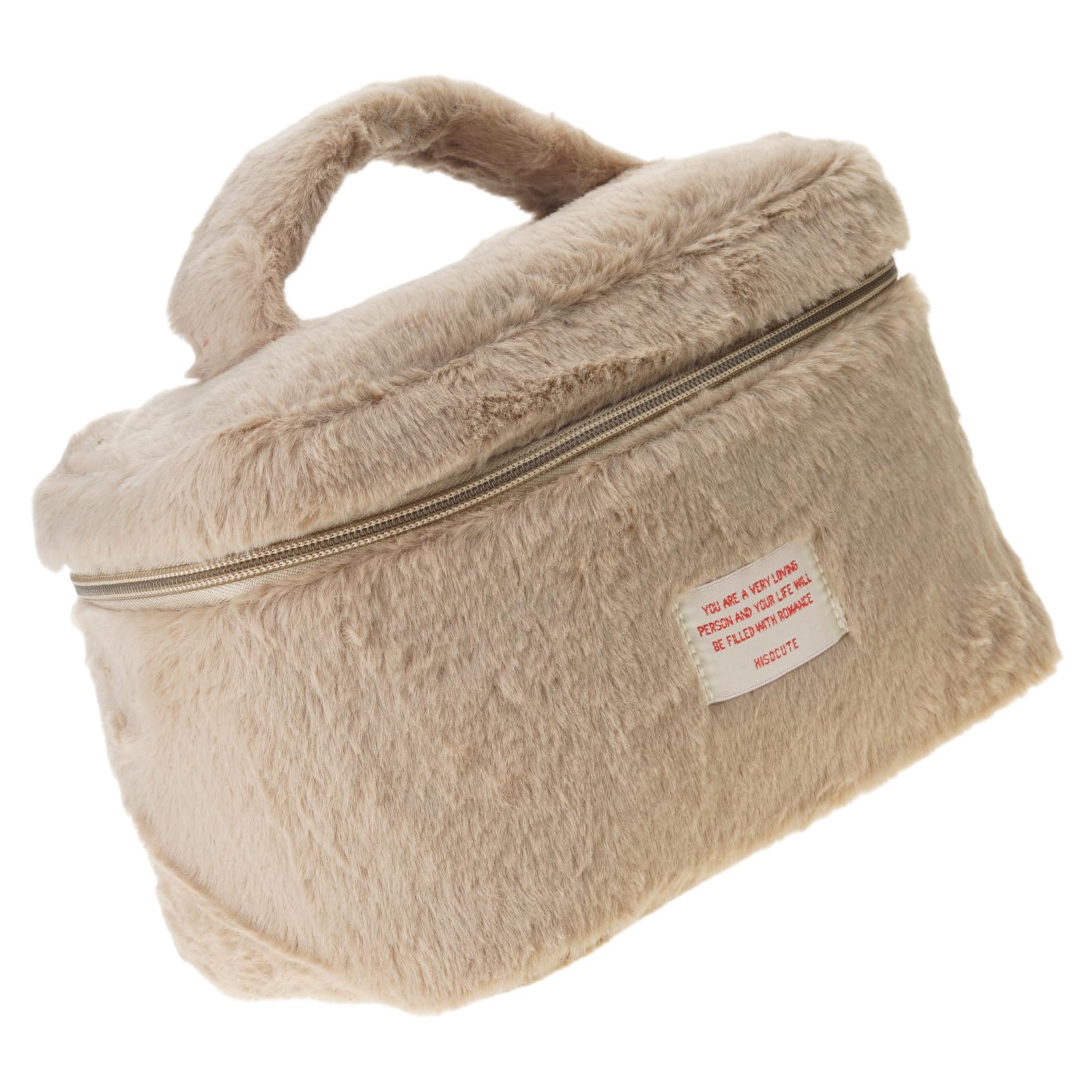 MICFENY Sturdy Plush Cosmetic Storage Bag Soft and Stylish Designs Home Accessory for Makeup Enthusiasts and Travelers Use