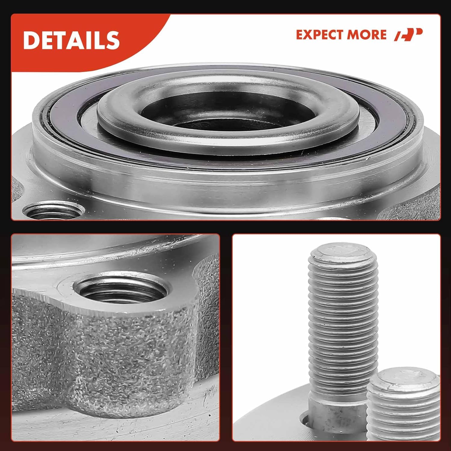 A-Premium リアホイールベアリングとハブアセンブリ 5ラグ付き日産ムラーノ 2015-2023、Pathfinder 201