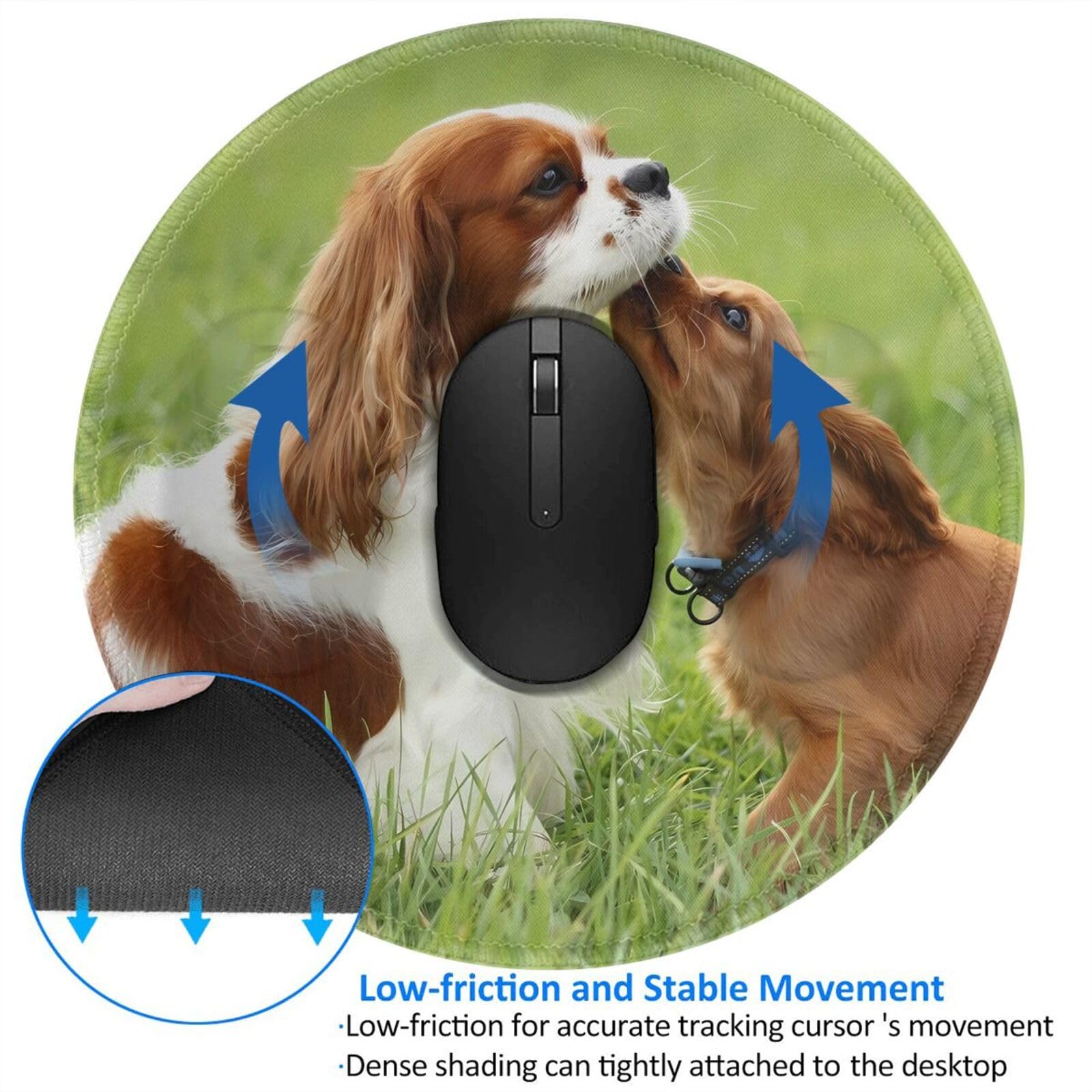 Amazon.co.jp: マウスパッド スパニエル犬 滑り止めマウスマット