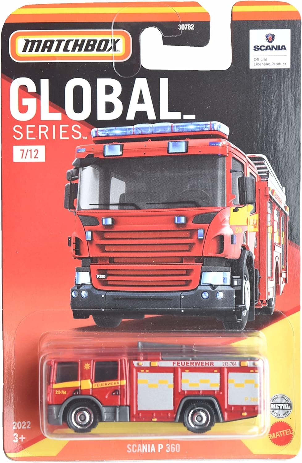 Tekno Denmark 1/43 - Volvo Falck Zonen Fire Engine - Pompier - Modèle Incomplet