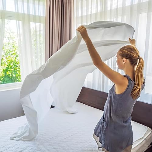 Miniatura 8 de GOLD TEXTILES Paquete de 12 fundas de almohada de polialgodón a granel de tamaño estándar, T200-21 x 32 pulgadas (se adapta a almohadas de 20 x 28