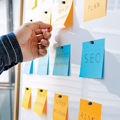 Miniatura 5 de 20 imanes metálicos, pasadores magnéticos plateados, imanes de refrigerador, imanes de níquel cepillado, perfectos para imanes de refrigerador,