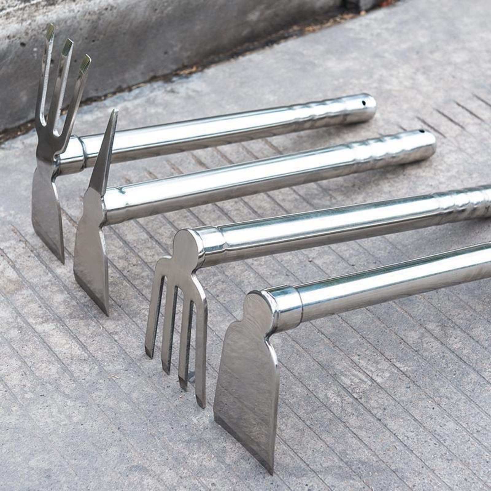 Baoblaze Zappetta Sarchiatore Manuale in Acciaio Inox Sarchiatore Ergonomico Coltivatore Manuale per Giardinieri, Aiuole, 58.5CM, Stile D