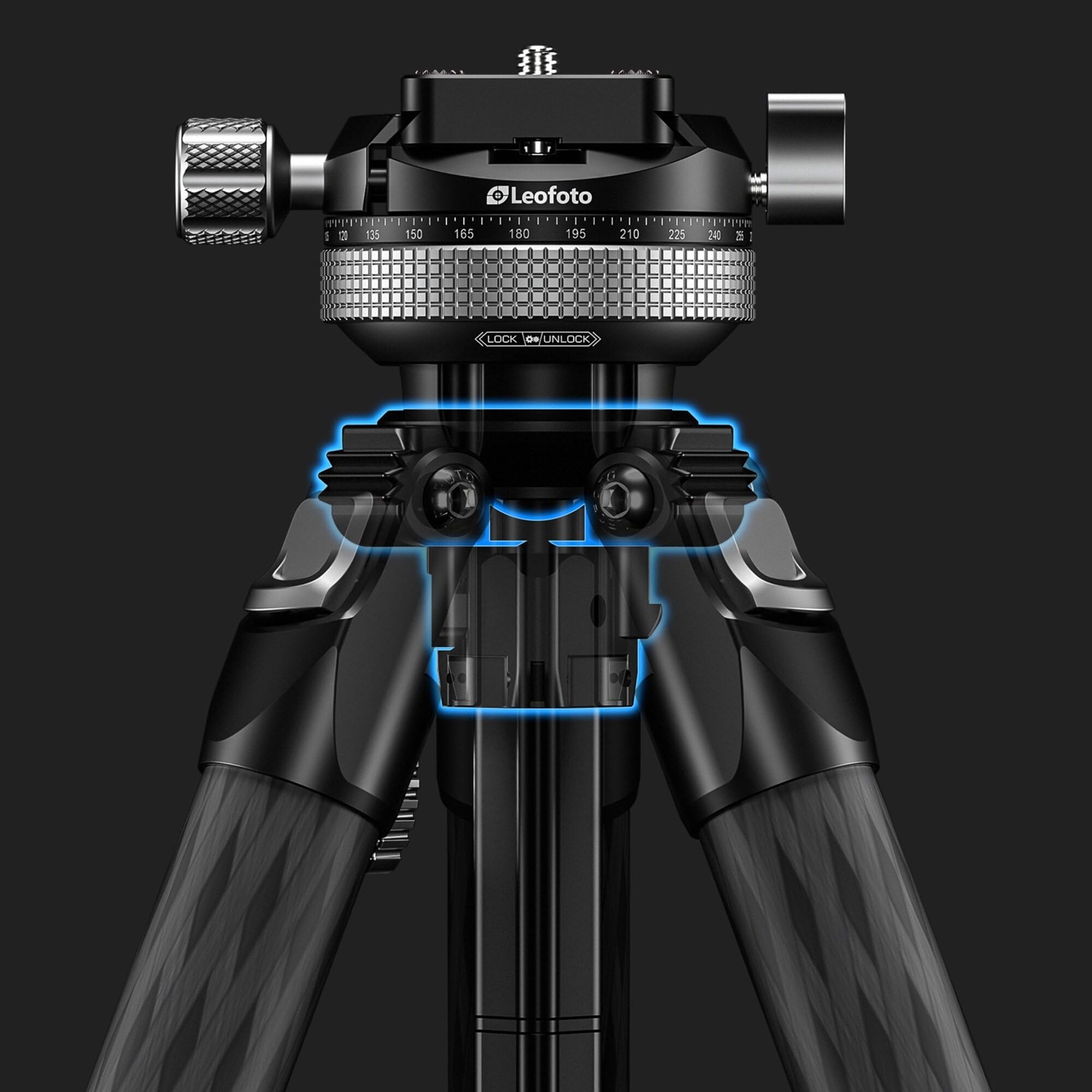 LEOFOTO Trípode de carbono LY-265CF Mr. Y negro