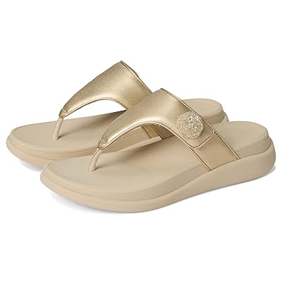 FitFlop F Mode Go Beadie Button Adj. Flatform Toe/Post Sandals Women