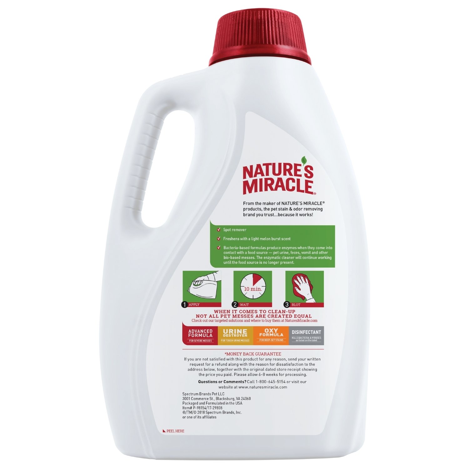 Buy Nature's Miracle P98154 Cat Stain and Odor Remover, Melon Burst