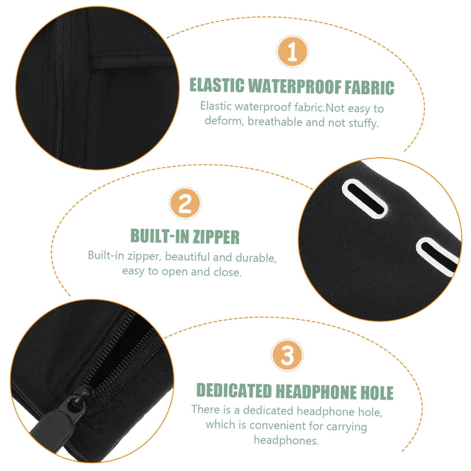 Angoily 4stücke Sportliches Handytasche Für Joggen Elastische Arm Tasche Für Handy Schweißfestes Arm Band Für Outdoor-aktivitäten Für Laufen Radfahren Und Fitness