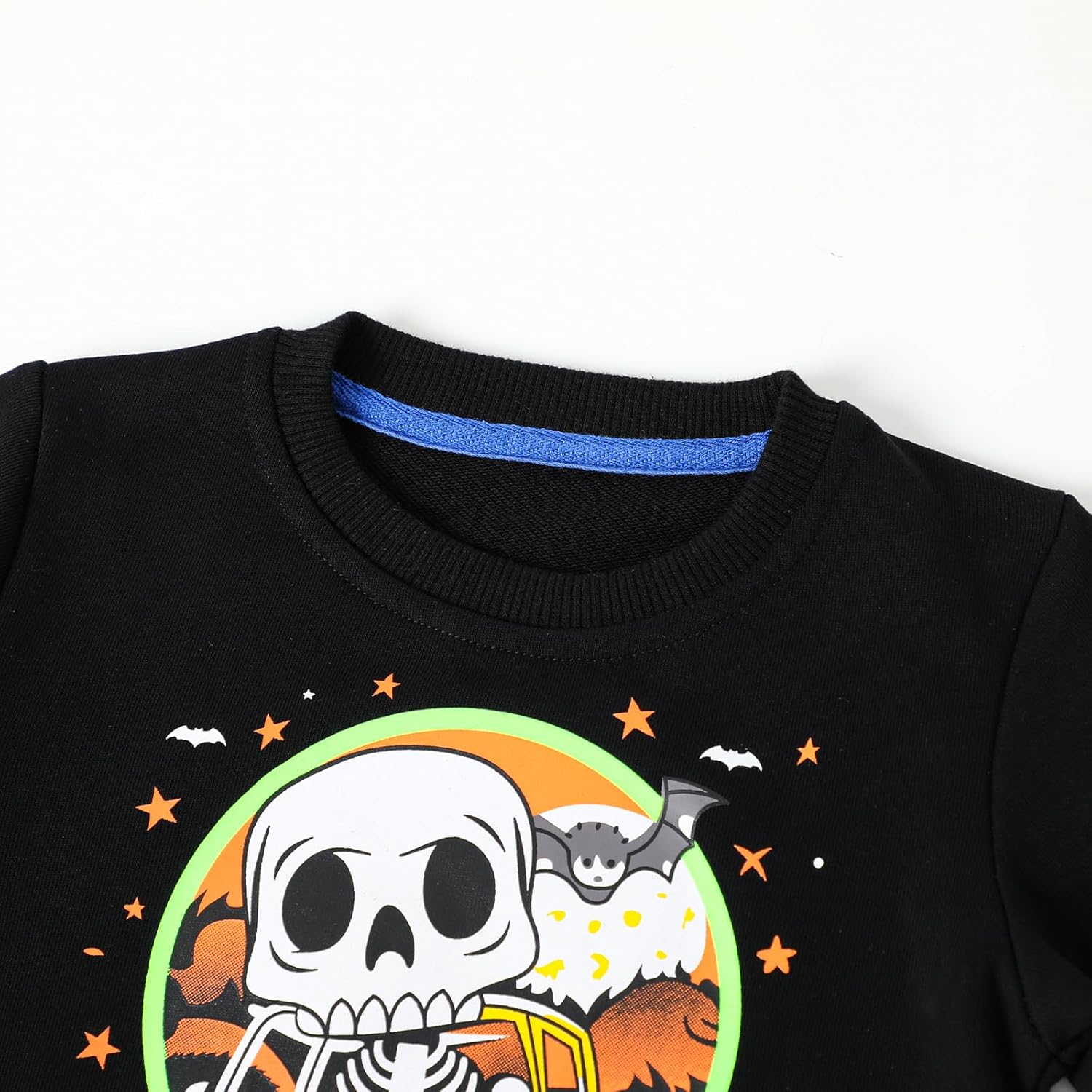 HILEELANG Boy Sweatshirts Halloween Christmas Novelty Glow in the Dark Crewneck Pullover Cotton Graphic Tops Sweater Shirts - Image 6