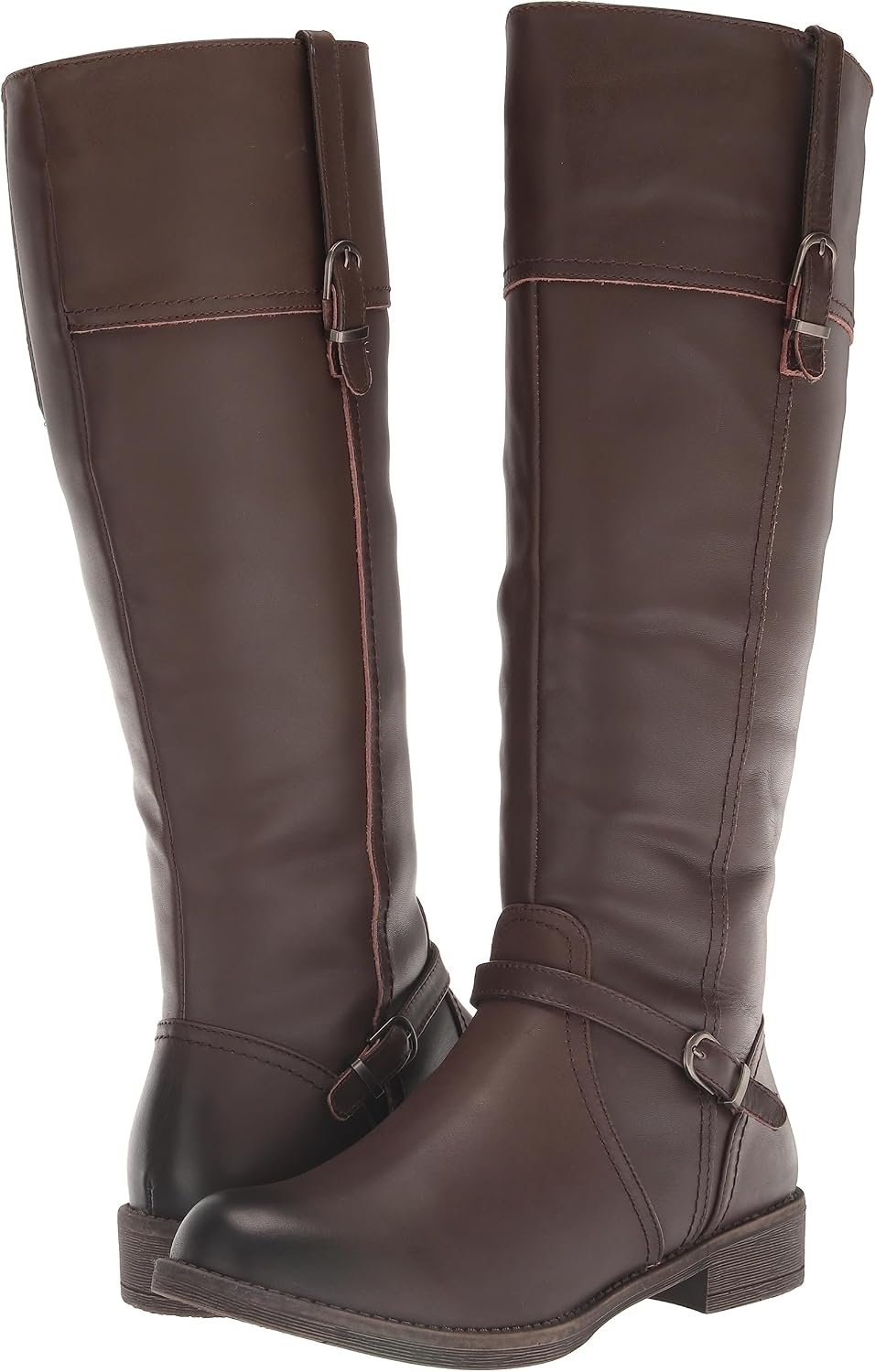 Propet Womens Tasha Round Toe Zippered Casual Boots Knee High Low Heel 1-2" - Black